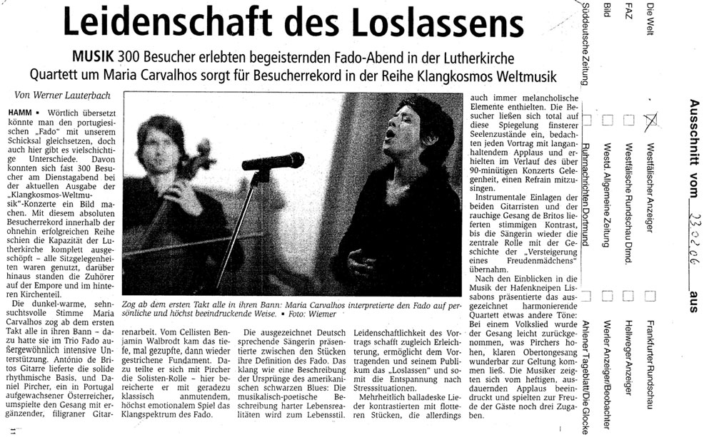 Trio Fado in Hamm 2006