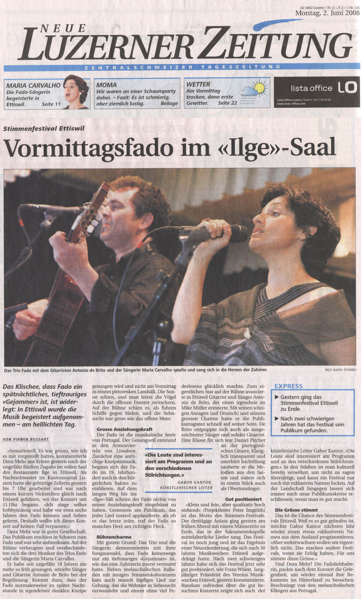 Trio Fado in Luzern 2008